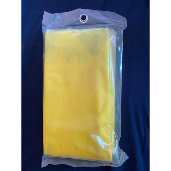 Rainmate Collegiate Hooded Poncho Yellow West Virginia University New - Picture 2 of 2